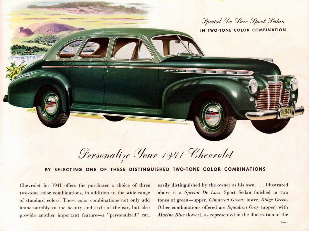 1941 Chevrolet Full-Line Brochure Page 16